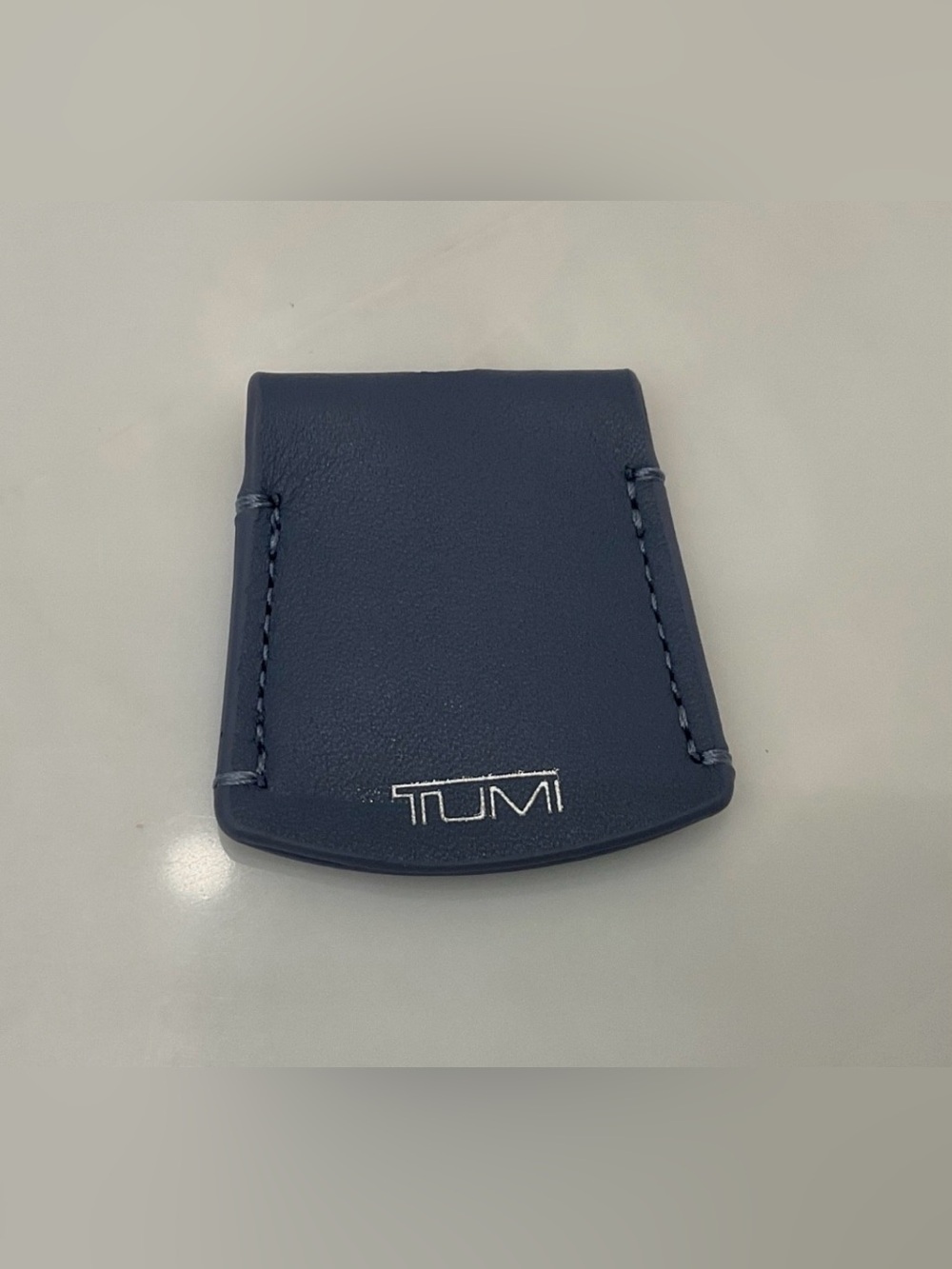 NEW Tumi Voyageur Leather Monogram Hang Tag Pendant COVER - CORNFLOWER BLUE